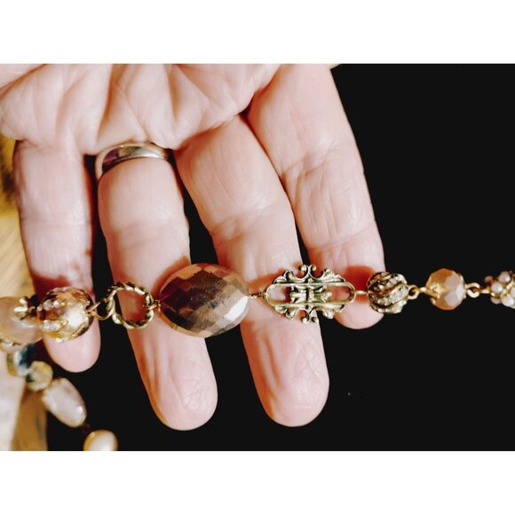 Unbranded Vintage beaded necklace 26"    J-3 - Picture 6 of 11